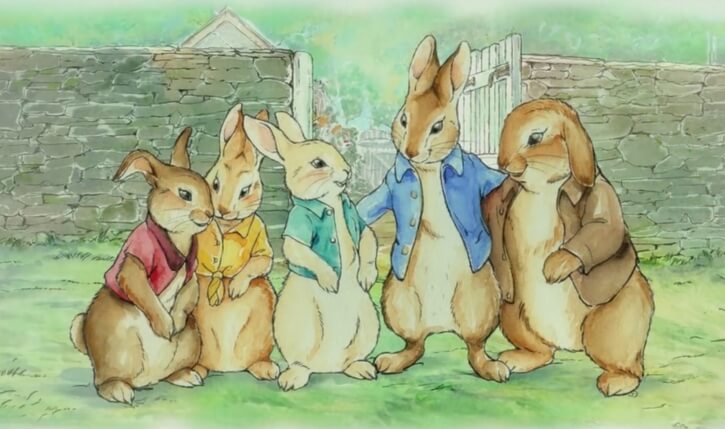 Peter Rabbit with friends